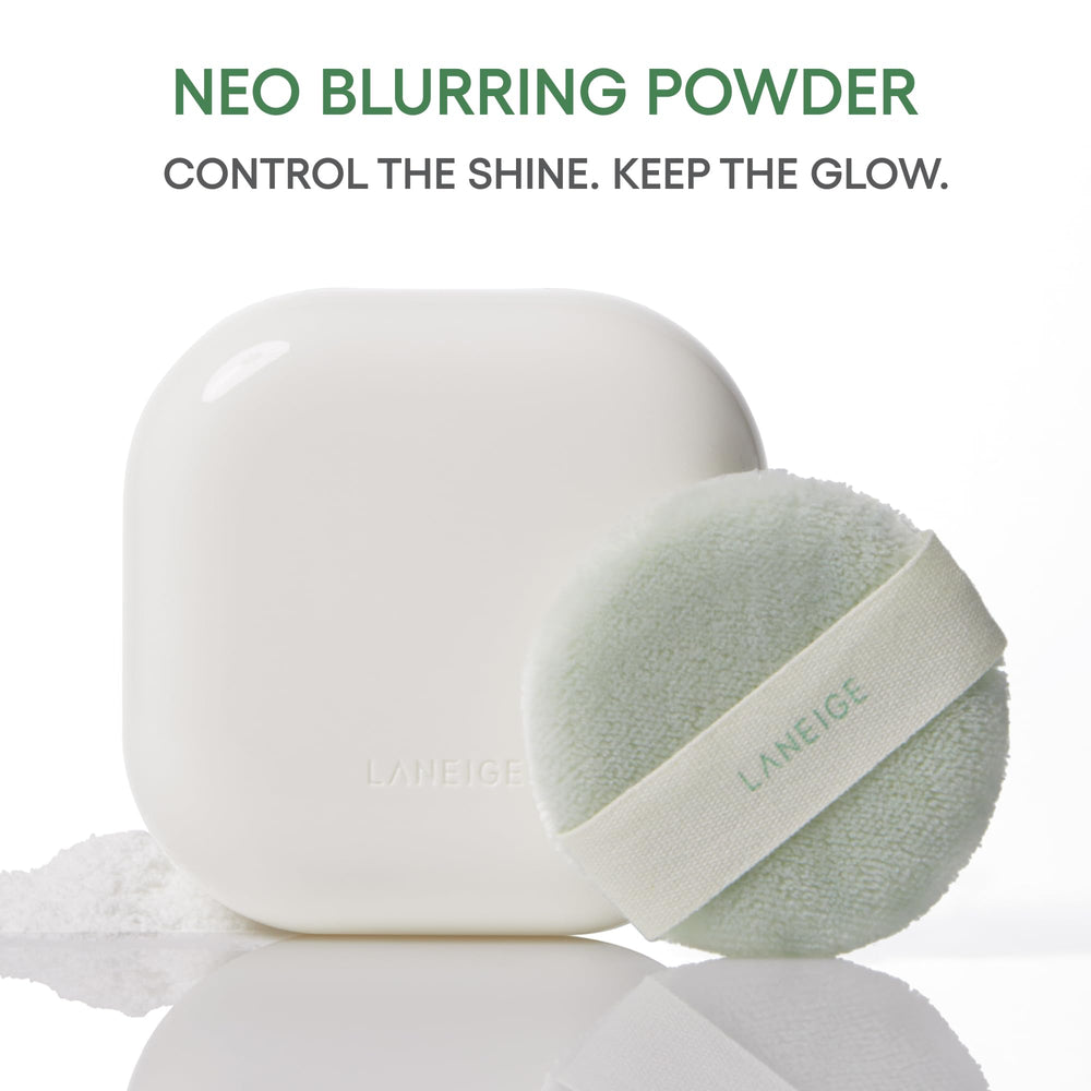 Close-up of powder mesh showing LANEIGE even product release and texture