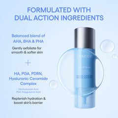 LANEIGE before-and-after application showing smoother, hydrated skin