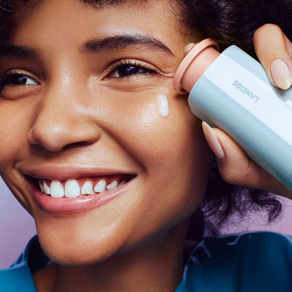 LANEIGE open cap with droplet illustrating concentrated hydration delivery benefit