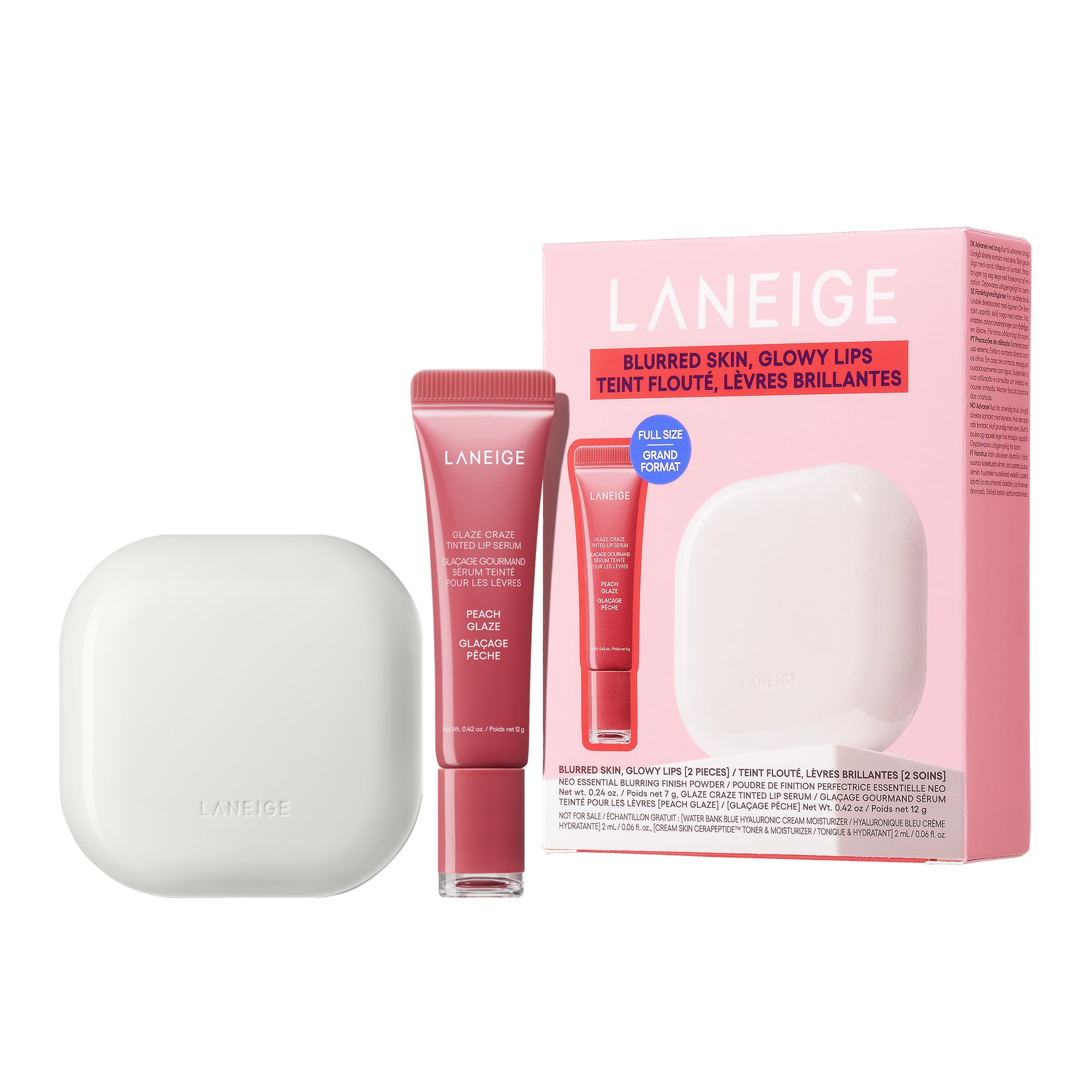 LANEIGE set front packaging shows both products for easy touch-ups