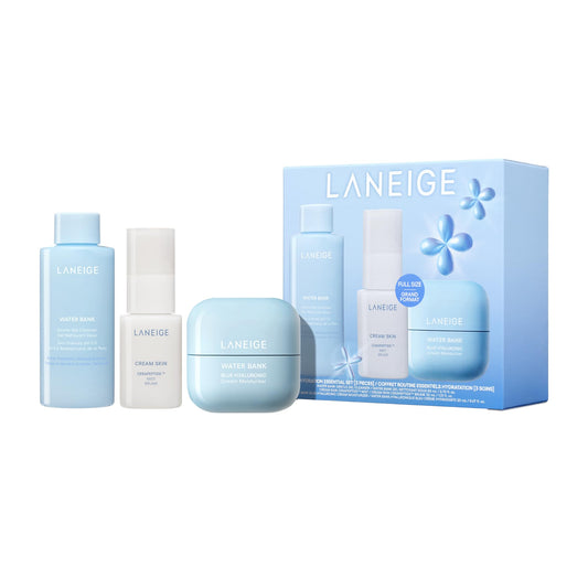 LANEIGE front packaging showing complete hydration set for travel convenience