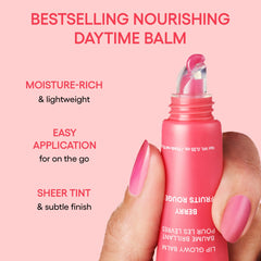 LANEIGE texture close-up of Lip Sleeping Mask showing rich emollient finish