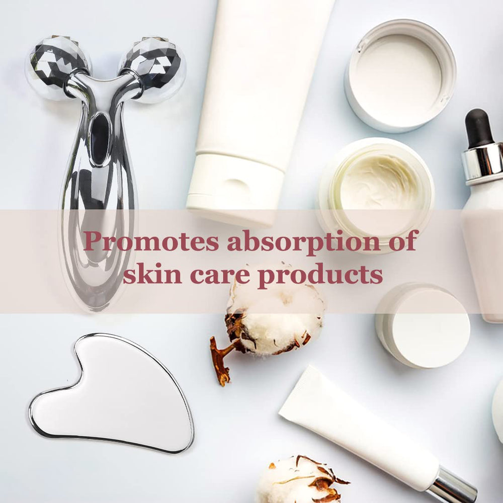Lanfixilly gua sha used along jawline to release tension and improve contour