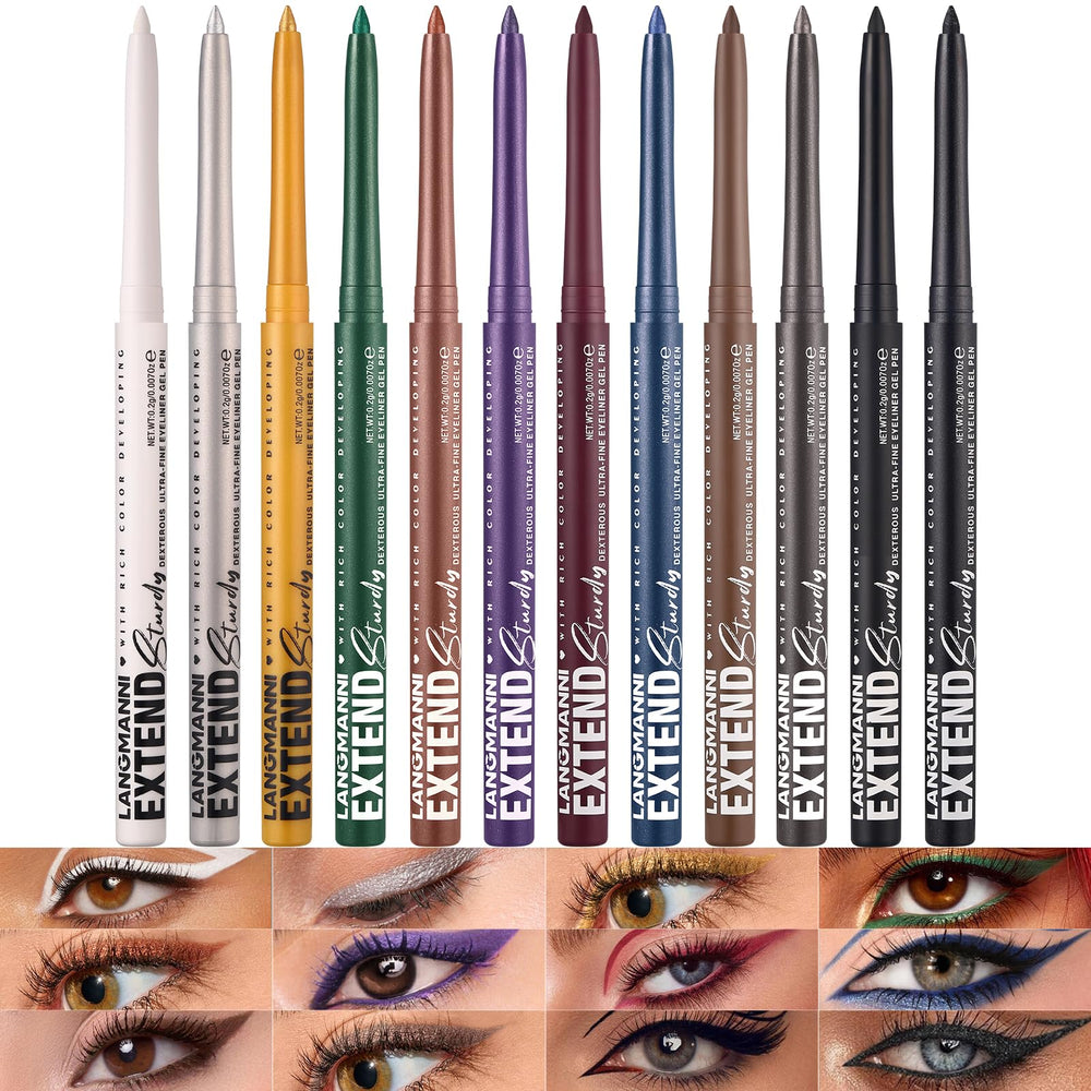 LANGMANNI front packaging showing twelve colorful pencils and variety