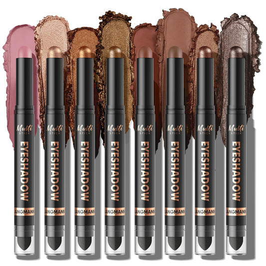 LANGMANNI front packaging showing full 8-colour set and benefits