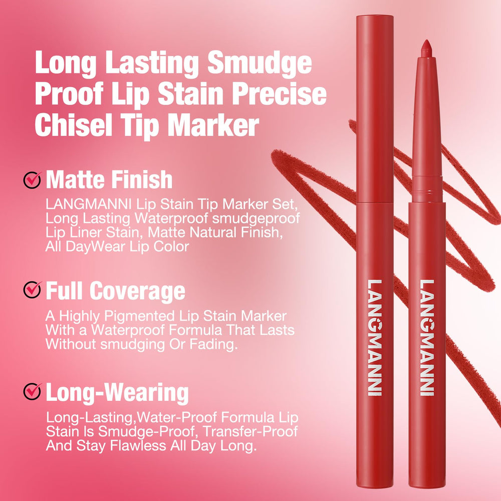 LANGMANNI dual shade ombre lips demonstrating blending and depth benefit