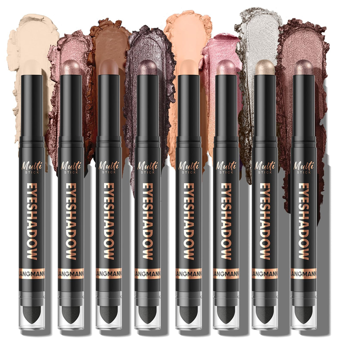 LANGMANNI front packaging showing all eight sticks and shades for versatile looks