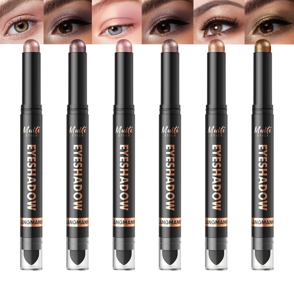 LANGMANNI front packaging showing six sticks and box, clear set view benefits portability