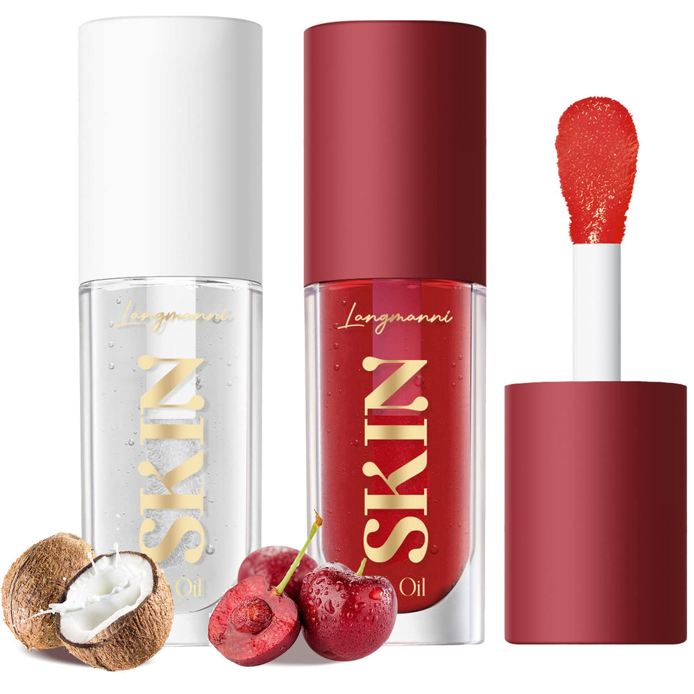 LANGMANNI front packaging showing cherry coco gloss and travel-friendly design