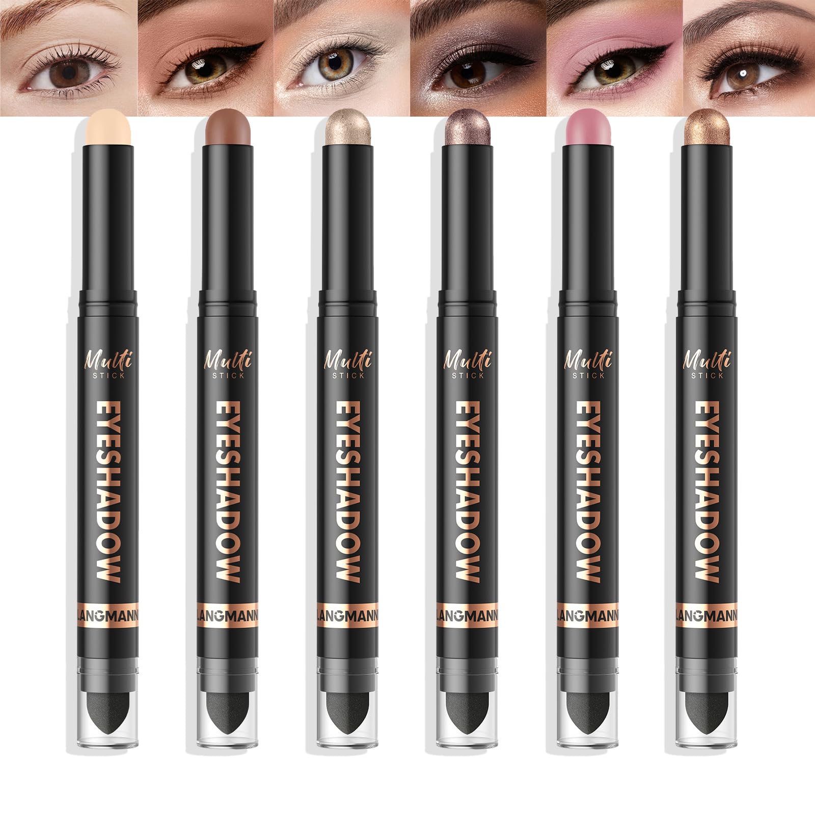 LANGMANNI front view of six dual-ended sticks showing compact packaging and convenience