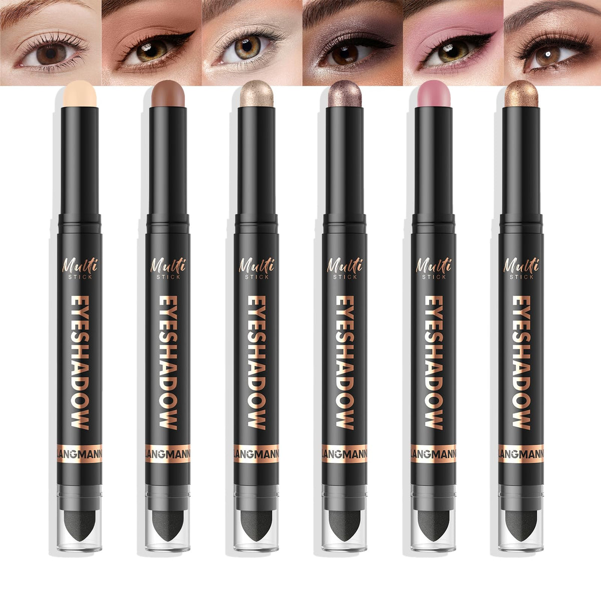 LANGMANNI front view of six dual-ended sticks showing compact packaging and convenience