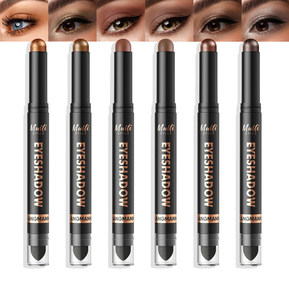 LANGMANNI front view of six sticks showing color range and compact design benefit