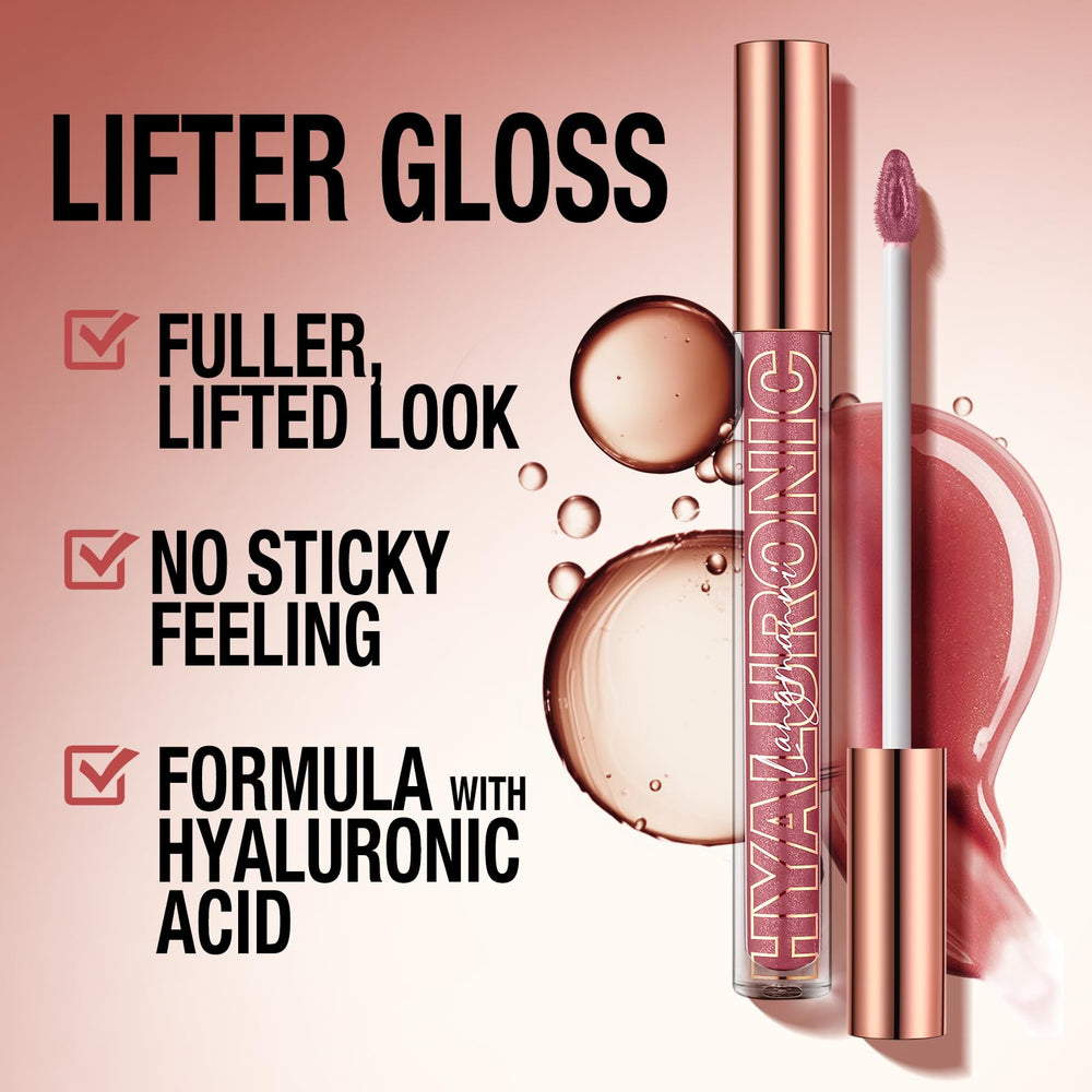 LANGMANNI gloss layered over matte lipstick for added dimension