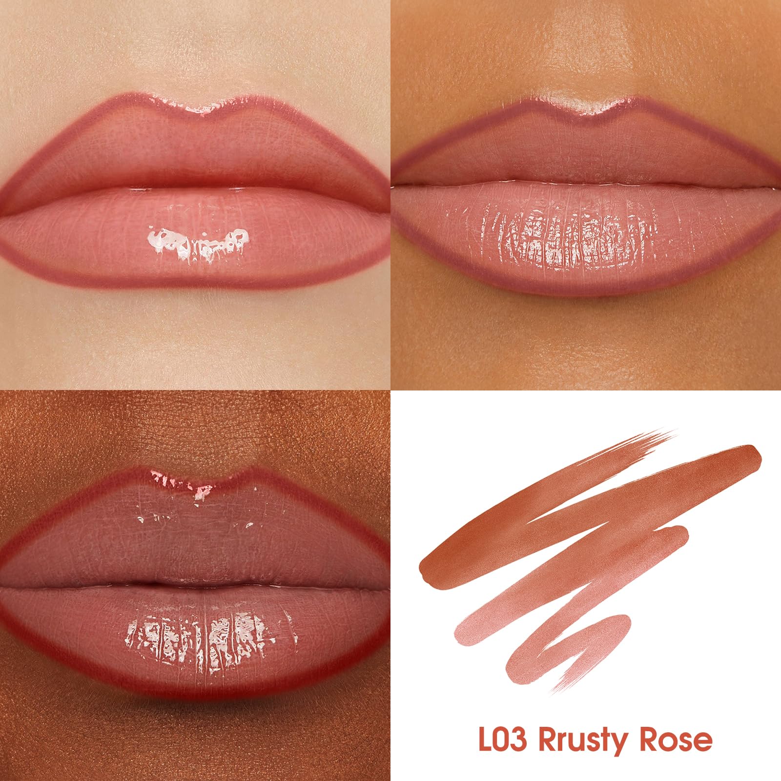 LANGMANNI lifestyle flatlay with gloss to show layering versatility