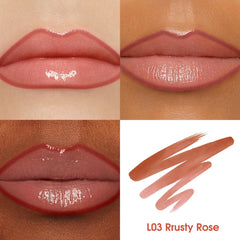 LANGMANNI lifestyle flatlay with gloss to show layering versatility