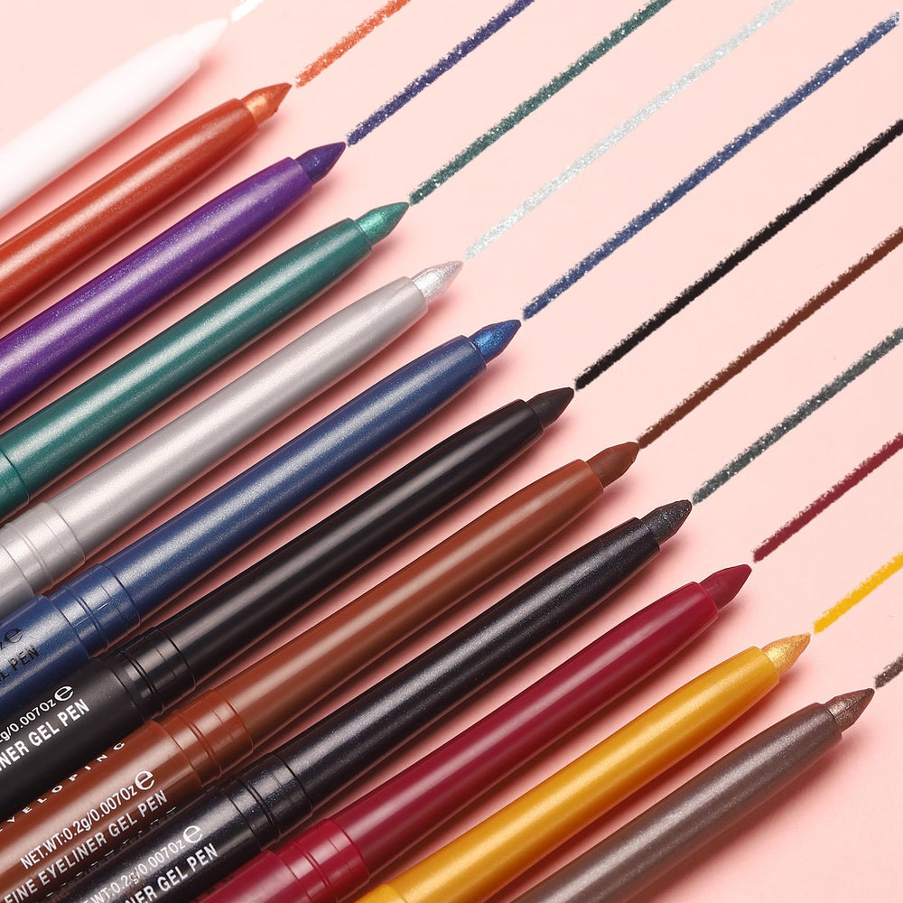 LANGMANNI pencils in a makeup bag showing portability and convenience