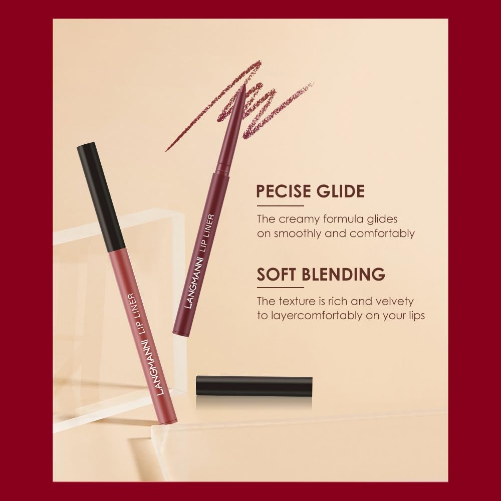 LANGMANNI lipliner pencil tip detail, precise application advantage