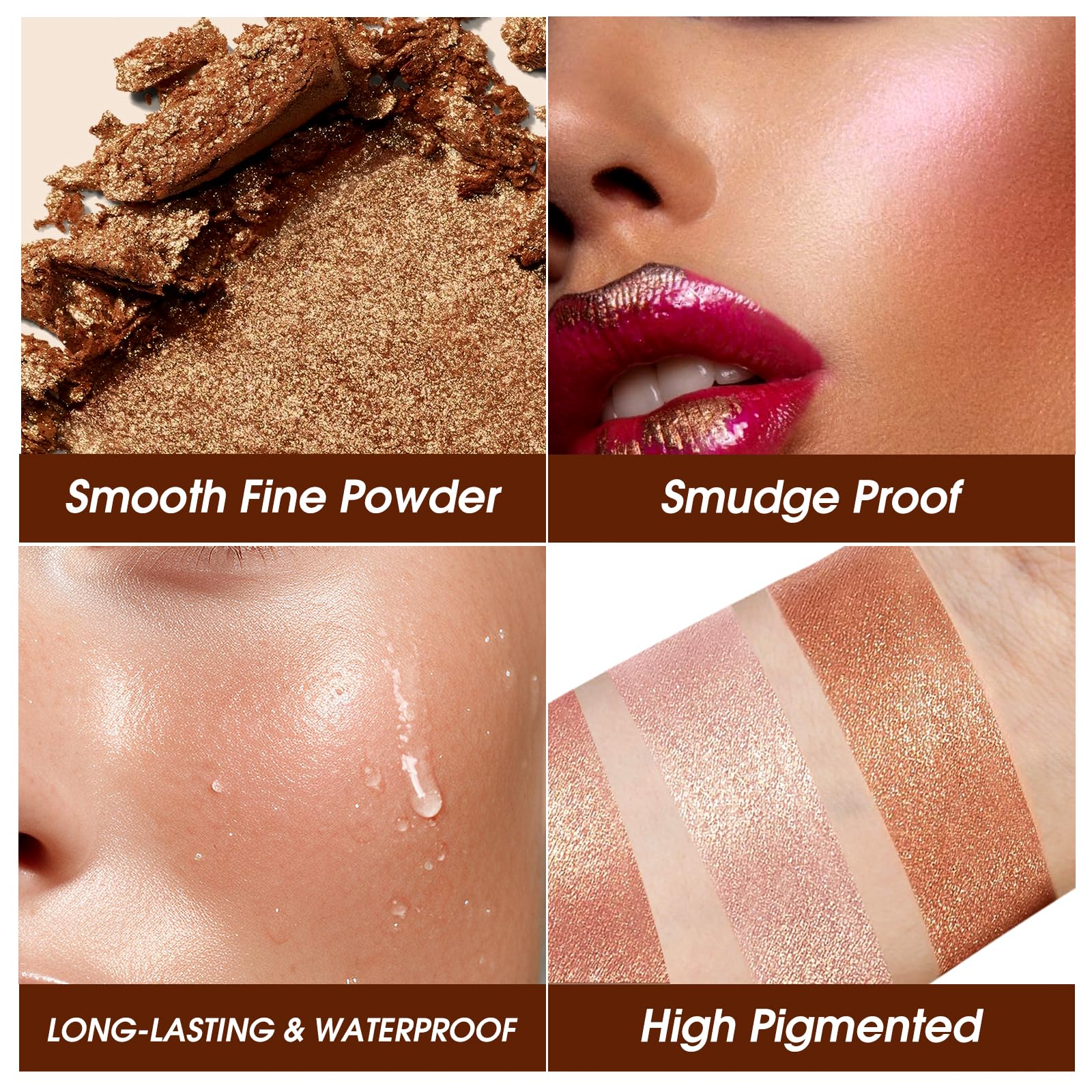 LANGMANNI open palette with mirror convenient for touch-ups