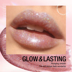 LANGMANNI texture close-up revealing smooth glitter finish and shine benefit