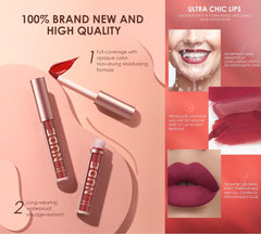 LANGMANNI lipstick texture swatch showing velvet finish and high pigment