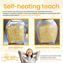 LANNA opened pouch showing self-heating activation for convenience