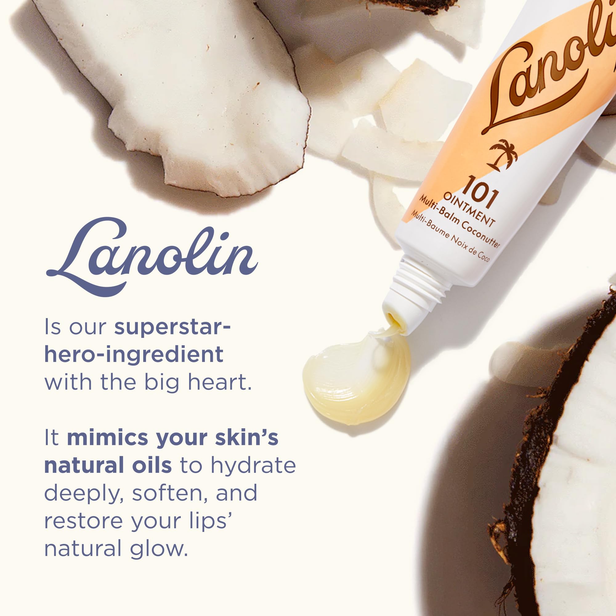 Lanolips treating cuticles with targeted balm to soften and nourish skin