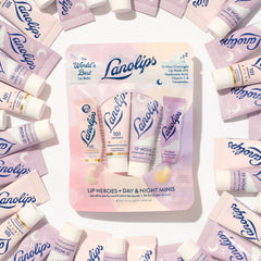 Lanolips open tins texture close-up displaying rich balm and moisturizing feel