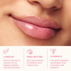 Lanolips applying Rhubarb balm to lips for instant hydration