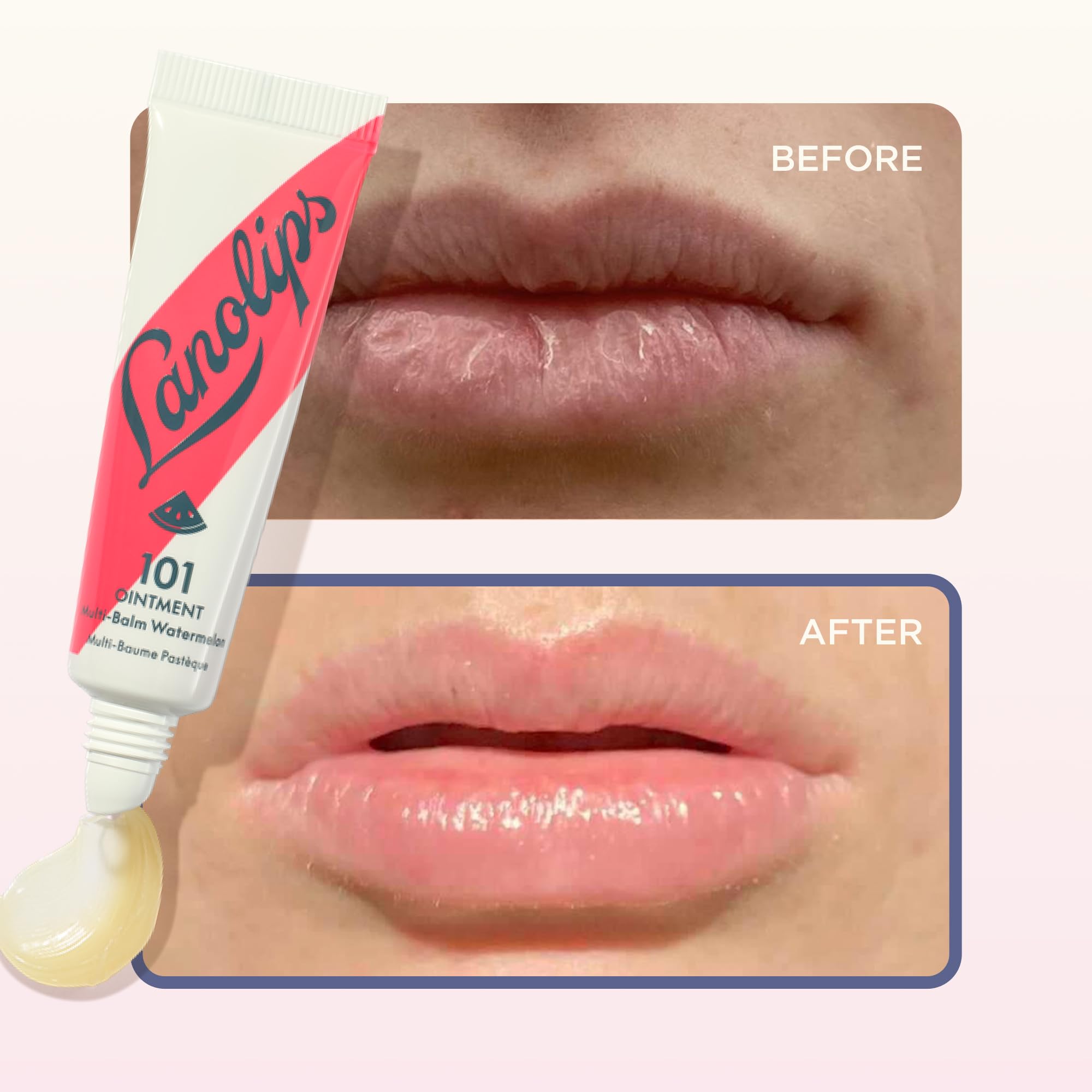 Lanolips next to keys showing 0.35 oz size and easy portability for on-the-go care