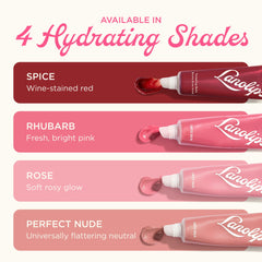 Lanolips spice packaging label detail emphasizing clean formula transparency