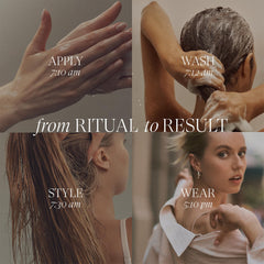 Closeup of L’ANZA label highlighting keratin technology and ingredient benefits