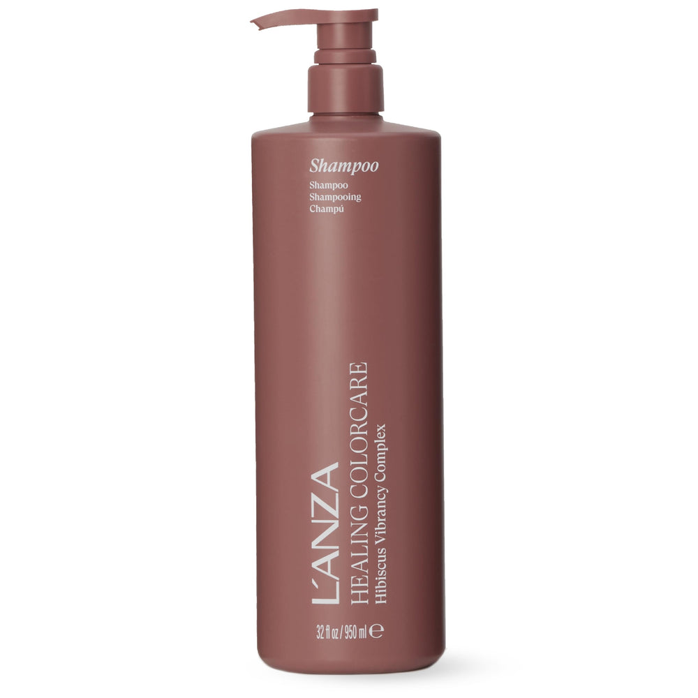 L’ANZA front bottle shot showing product and vibrant color protection