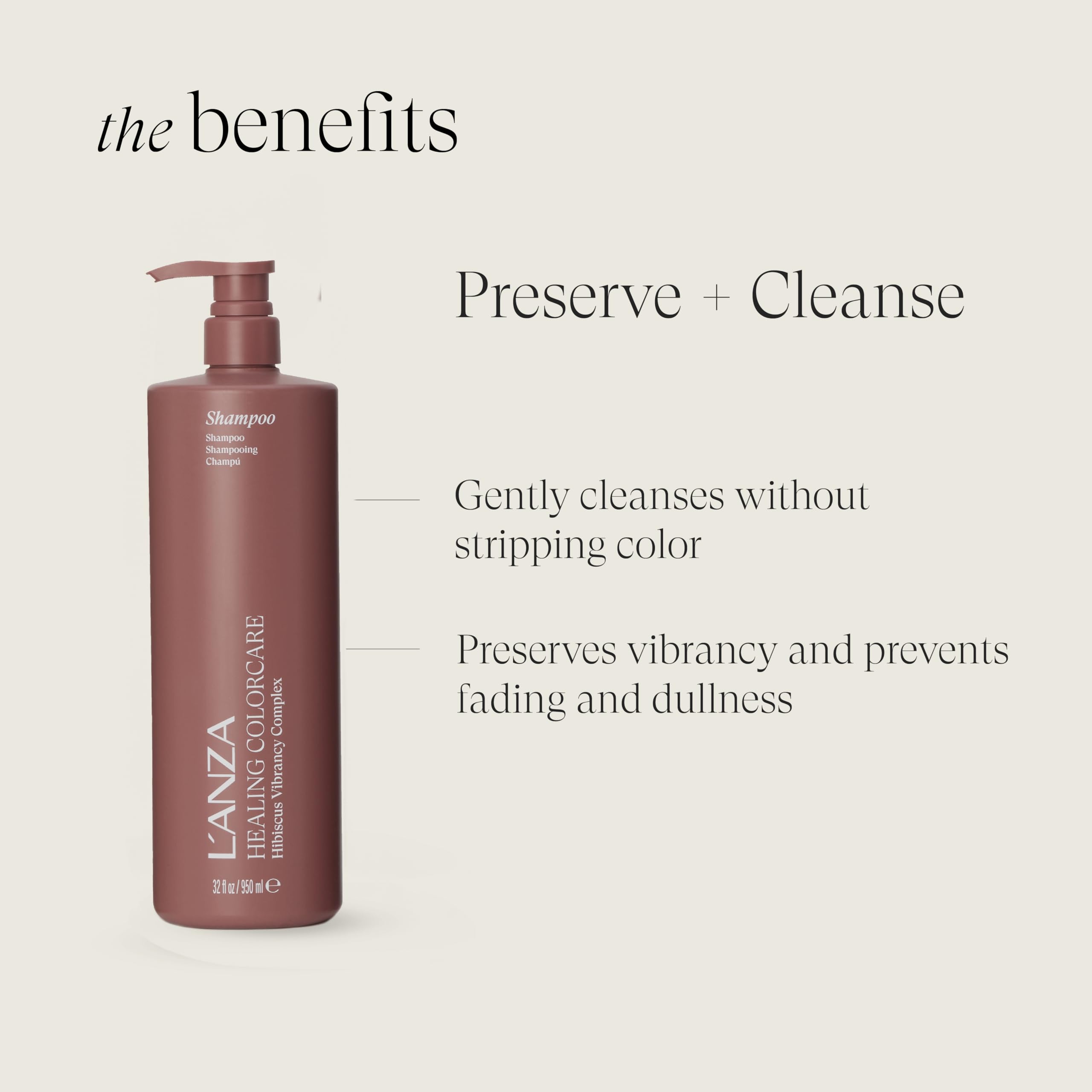 L’ANZA creamy lather texture demonstrating gentle moisturizing cleanse