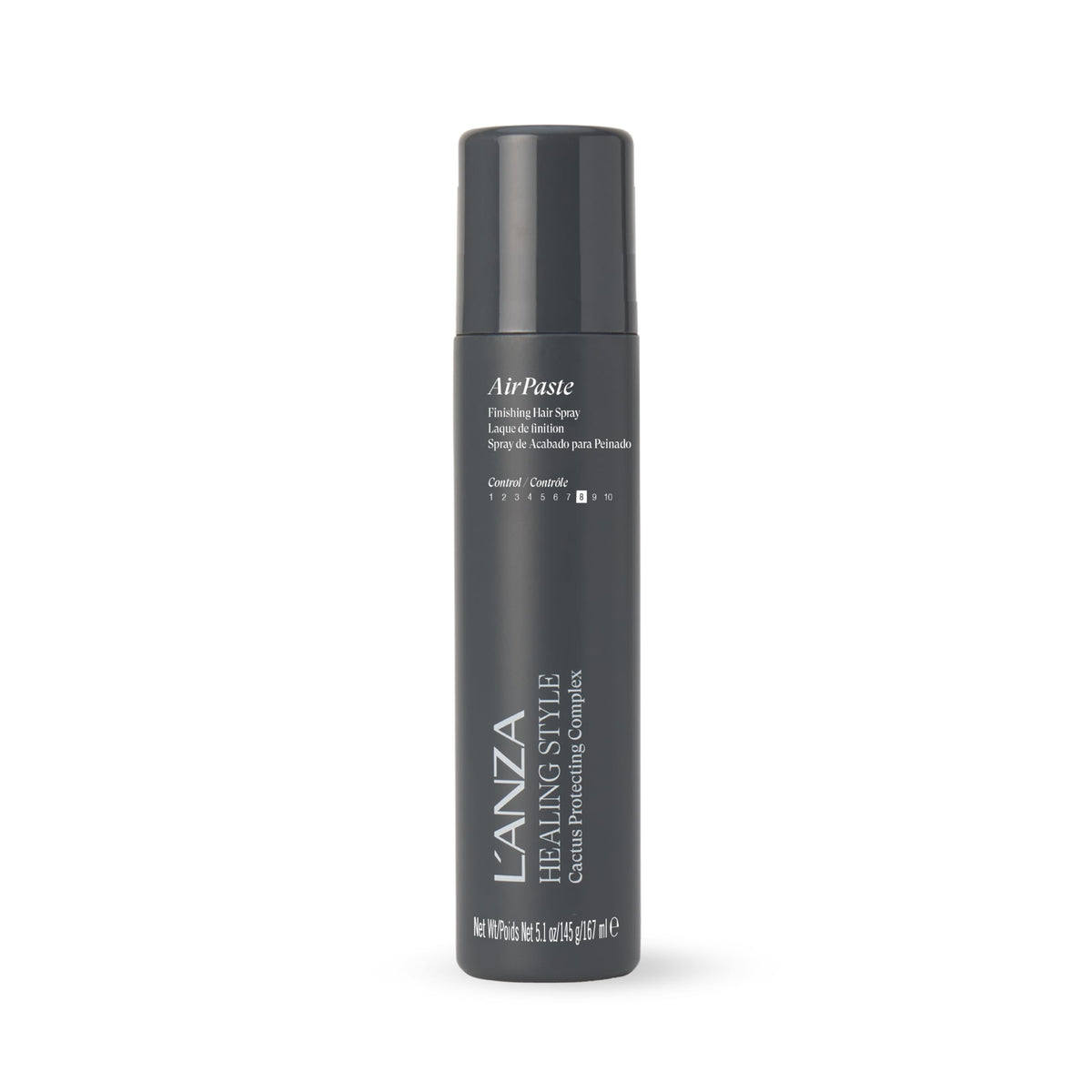 L’ANZA front packaging showing bottle and branding, highlights strong hold