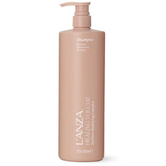 L’ANZA front bottle shot showing volumizing shampoo that delivers body