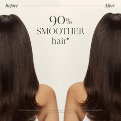 L’ANZA label close-up showing keratin and botanical ingredients