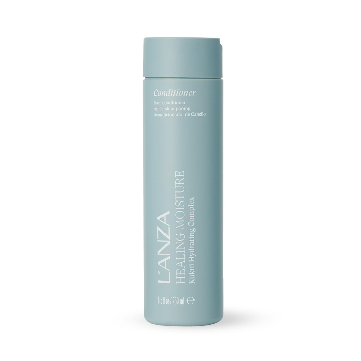 L'ANZA front bottle view showing product and size for quick recognition and benefit