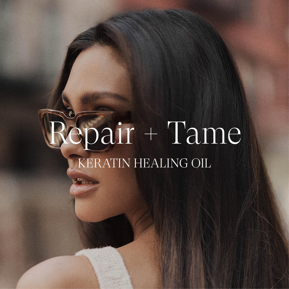 L’ANZA styled hair outdoors resisting humidity and boosting shine benefit