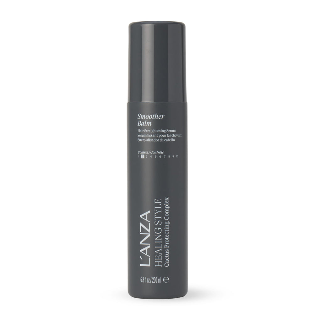 L’ANZA front packaging showing product and benefits for smooth hair