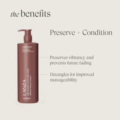 L’ANZA creamy conditioner texture demonstrating rich hydration benefit