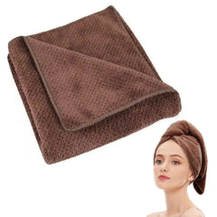 Laojbaba front packaging dark brown towel showing product and benefit of quick drying