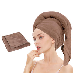 Laojbaba dark brown towel front view shows compact package and quick-dry benefit