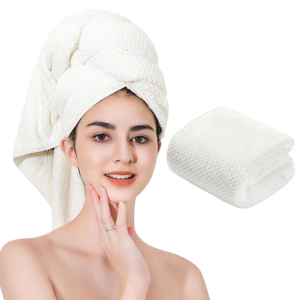 Laojbaba front view of white towel showing size and clean look for quick drying
