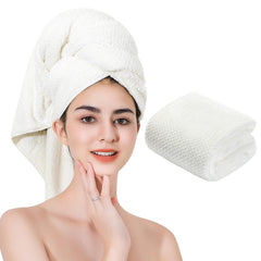 Laojbaba front view of white towel showing size and clean look for quick drying
