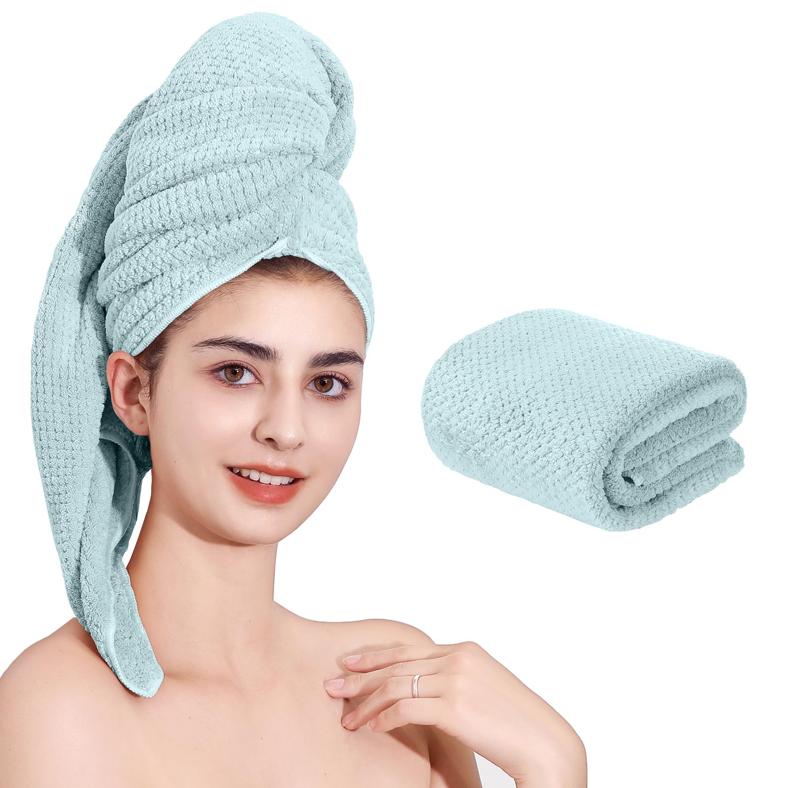 Laojbaba full towel flat showing large size and coverage benefit