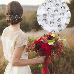 LAPOHI assorted pins arranged on fabric showing mix-and-match styling options
