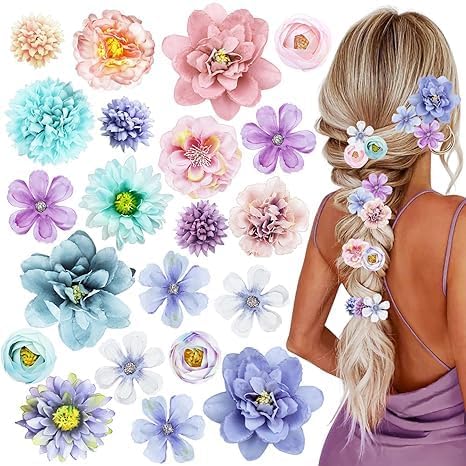 LAPOHI front arrangement showing purple and blue blooms and instant style lift