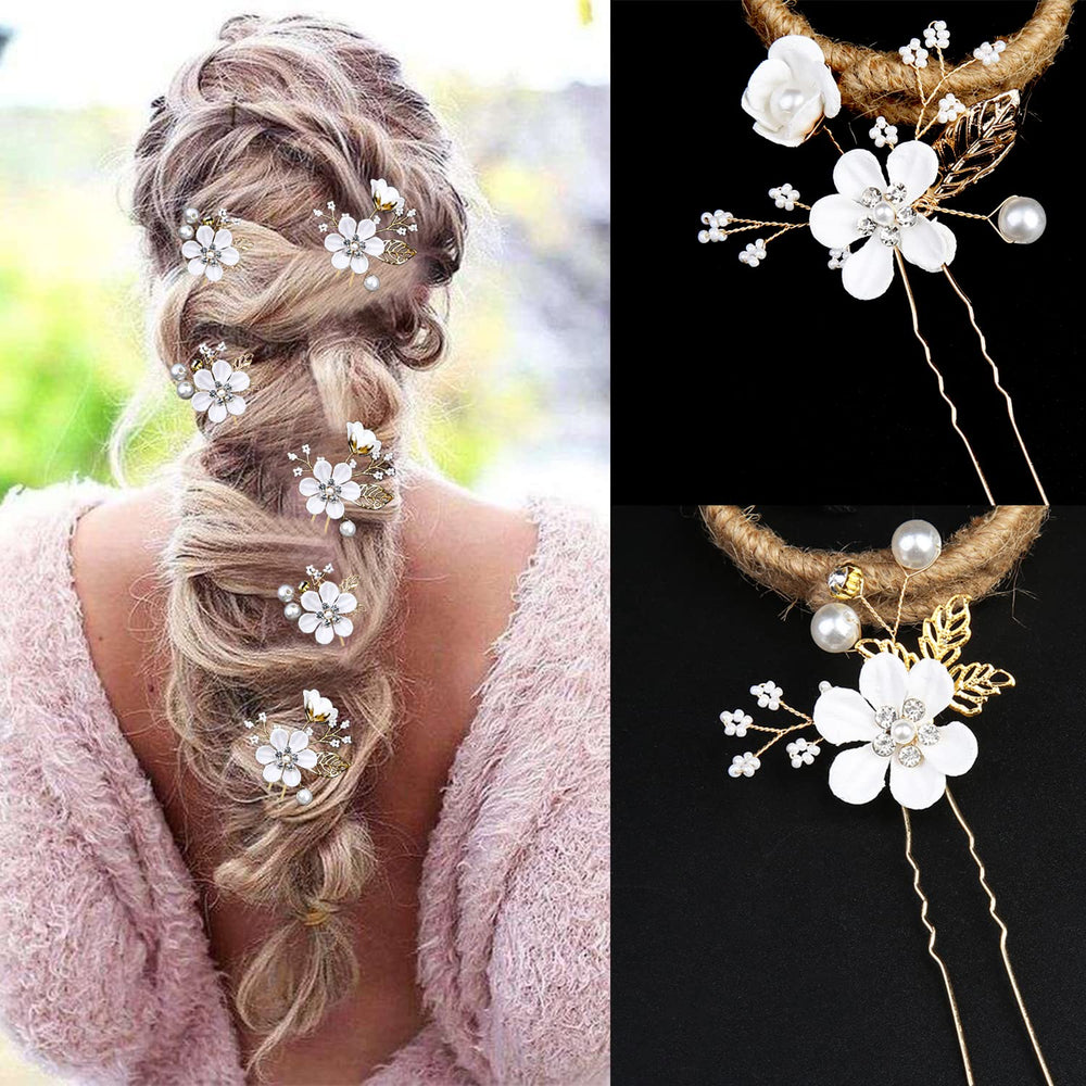 LAPOHI hair pins placed in an updo adding refined shine and secure decoration