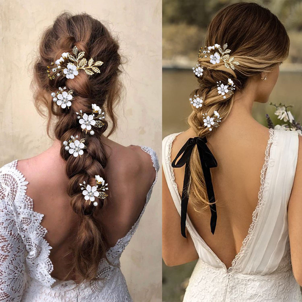 LAPOHI pins in a wedding setting on veil and flowers, conveys romantic aesthetic
