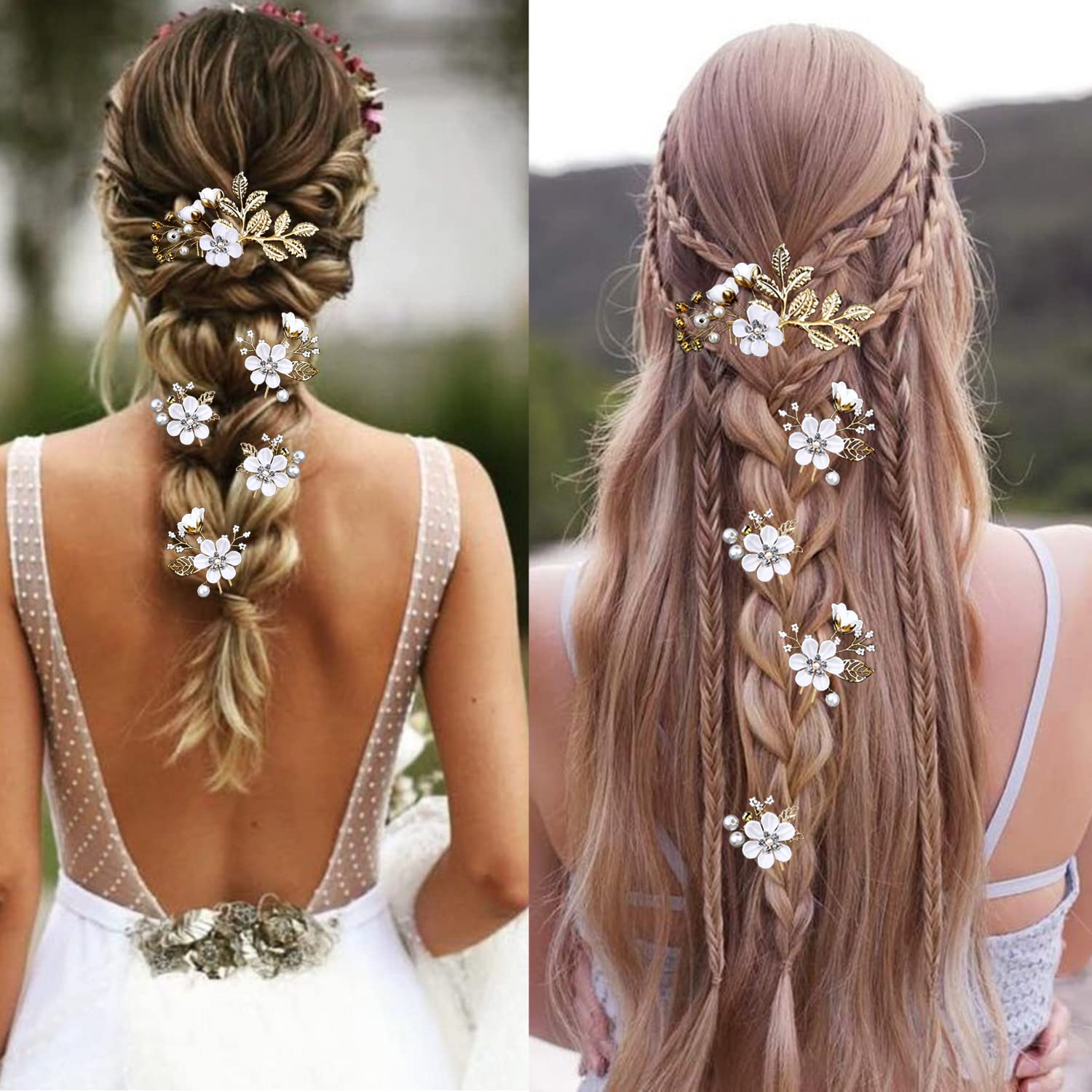 LAPOHI five hair pieces arranged on fabric, shows combination styling options